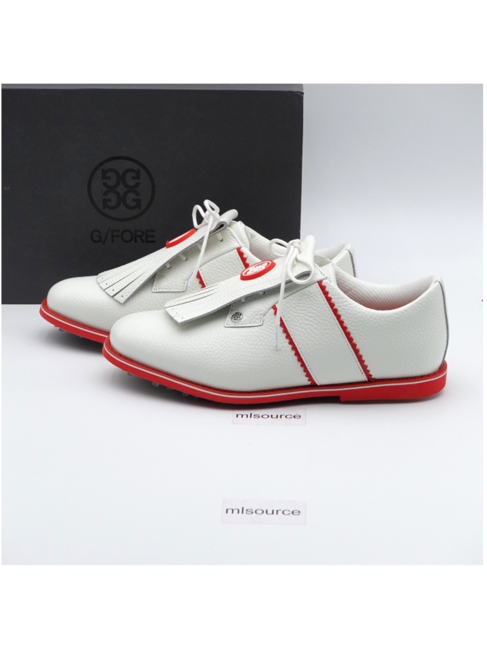 NEW Size 9.5 Women's G/FORE Stripe Gallivanter Golf Shoe G4LS22EF15-S/POP Snow